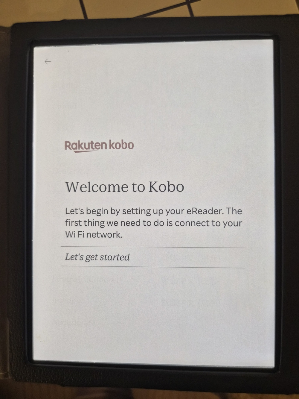 Rakuten Kobo LIBRE eReader Colout